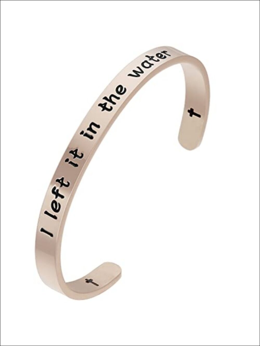 Baptism Cuff Bracelet Stainless Steel Religious Gift 6-7" Wrist Engraved